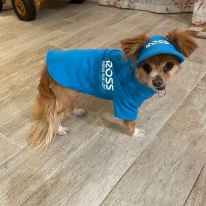 Blue Dog Hoodie and Cap Set